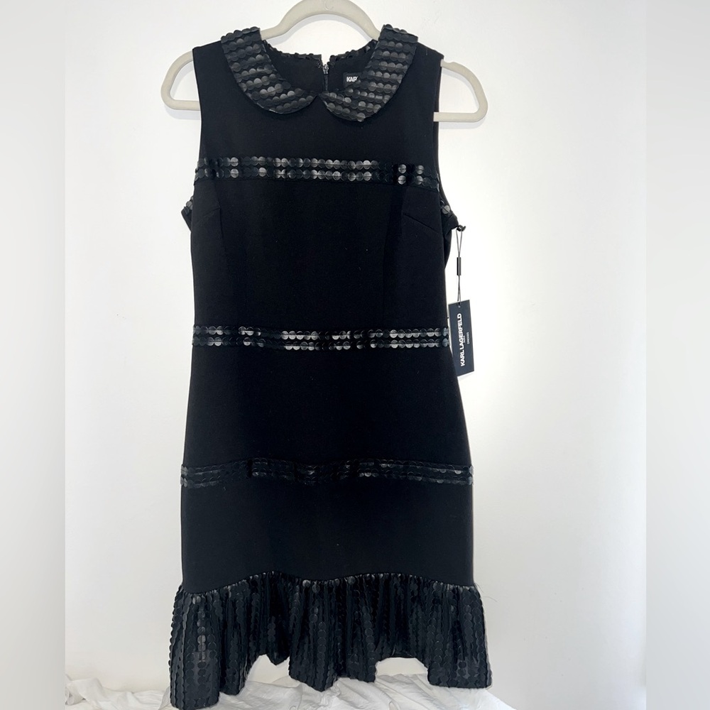 Karl Lagerfeld Black Sleeveless Dress